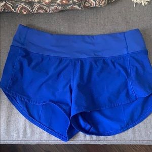 blue lululemon shorts size 4